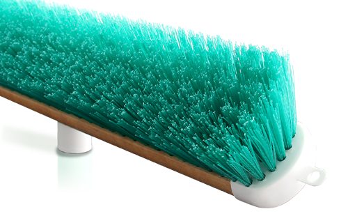 Geelong Brush Green PP Garden Timber Broom