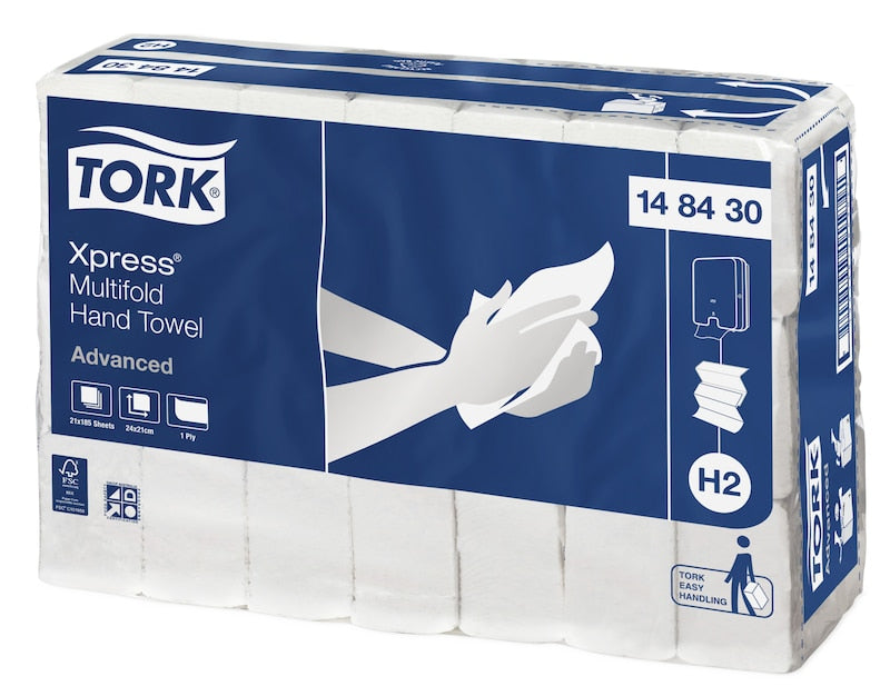 MP Tork Xpress M/Fold Hand Towel 185s X 21packs