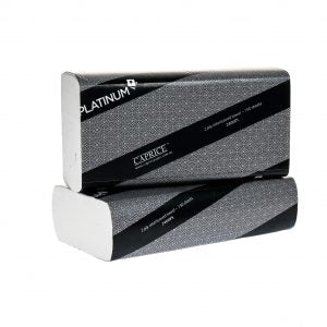 Caprice Platinum 2 Ply Interleaved Towel 24cm x 23cm