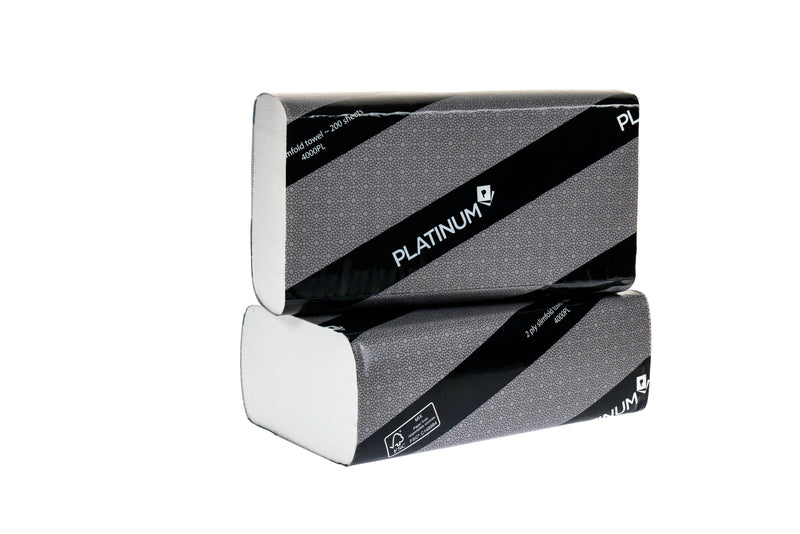 Caprice Platinum 2 Ply Slimfold Towel 23cm x 22cm