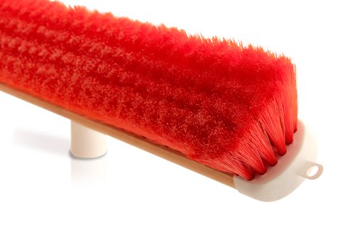 Geelong Brush Red PVC Softsweep Timber Broom