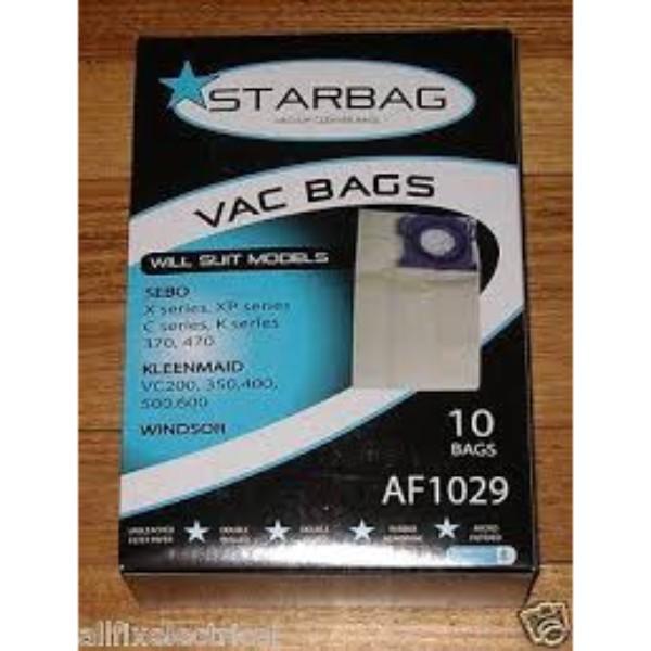 Cleanstar AF1029 VacBag 10pk Sebo 370-470