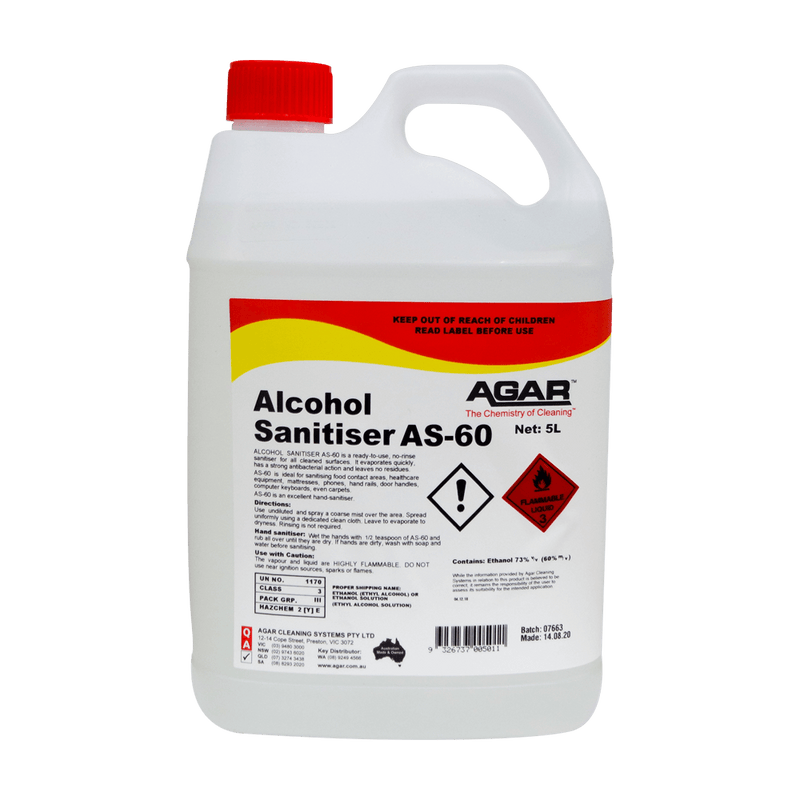 Agar ALCOHOL SANITISER AS-60