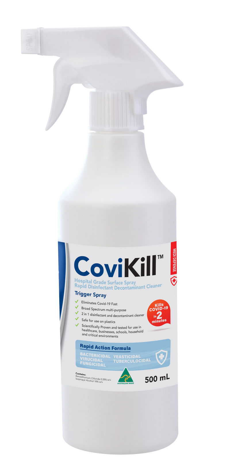 COVIKILL HOSPITAL GRADE 2IN1 DISINFECTANT SPRAY