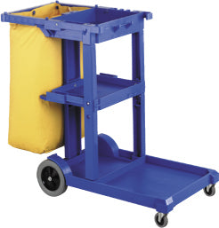 Oates JC-175BL Janitor Trolley Dark Blue w.Lid