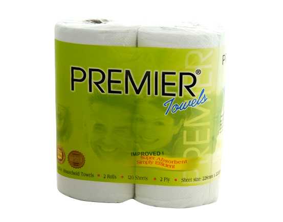 JH TruSoft Premier Kitchen Towel Recyc 2 ply 60 sheet 20 rolls CTN
