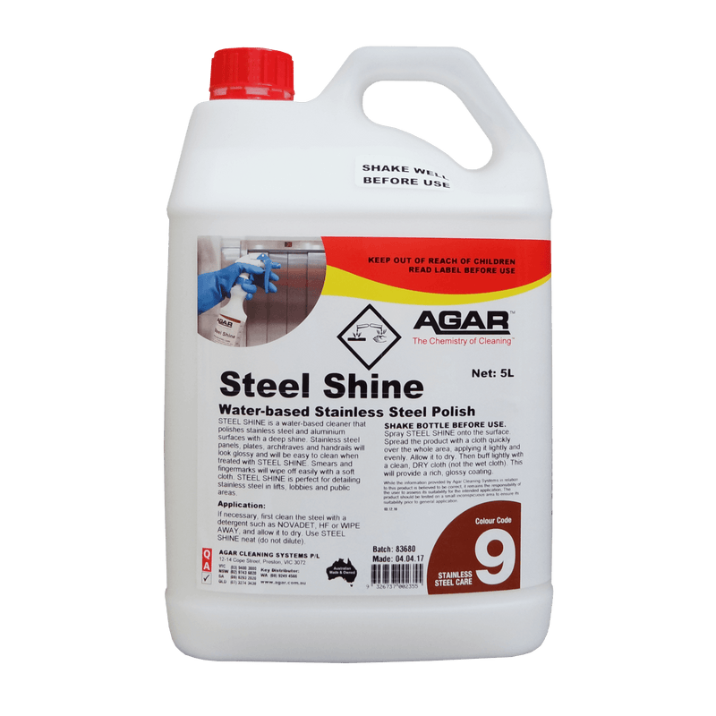 Agar STEEL SHINE WATER-BASED STAINLESS STEEL POLISH