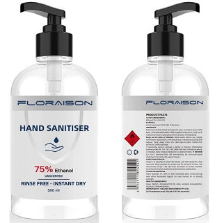 FLORAISON HAND SANITISER GEL 75% ETHANOL