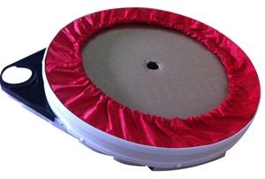 Polivac Floating Skirt (Red) w/ Bristle For Electric Polisher/Scrubber/Sander