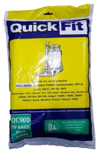 VacSpare Quickfit Bag Synthetic QC900/UNI900 PV900 PV14 PV12 Pk10 OR AF607S